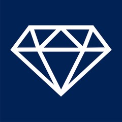 Diamond Icon Flat Graphic Design - vector Illustration