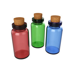 Bottle potion Isolated on White Background, 3D rendering