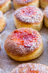 donut and powdered sugar