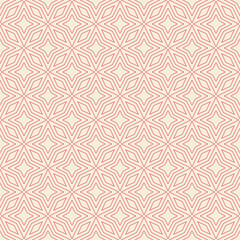 Fototapeta premium Vector Seamless geometry pattern flower, Abstract geometric background, print, retro texture, fashion design