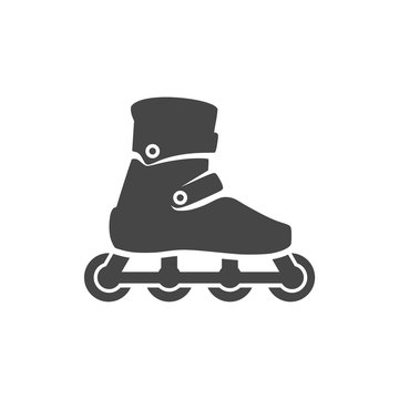Roller Skates Icon Flat Graphic Design - vector Illustration