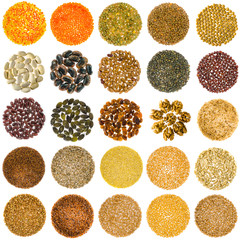 mixed seeds, nuts, legumes ...5x5