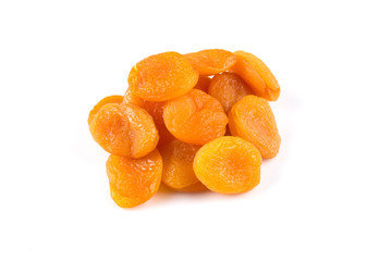 dried apricots isolated