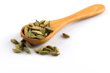 cardamom isolated on white