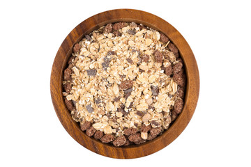 Healthy oat granola muesli cereals