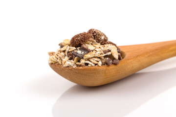 Healthy oat granola muesli cereals