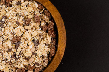 Healthy oat granola muesli cereals