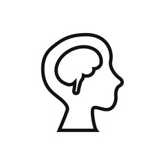 human brain icon illustration