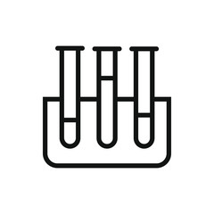 test tube icon illustration