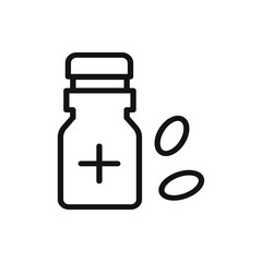 Obraz premium medicine bottle icon illustration