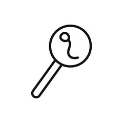search sperm icon illustration