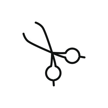 Medical Scissors Icon Illustration