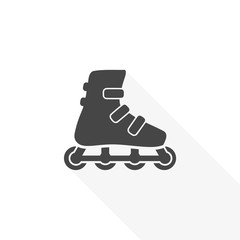 Roller Skates Icon Flat Graphic Design - vector Illustration