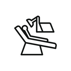 dental chair icon illustration