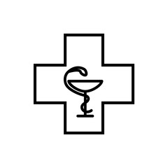 pharmacy icon illustration