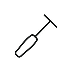 medical hammer icon illustration