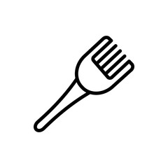 coloring brush icon illustration
