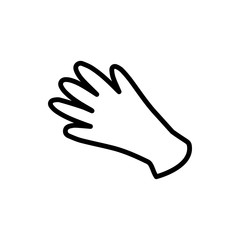 Obraz premium gloves icon illustration