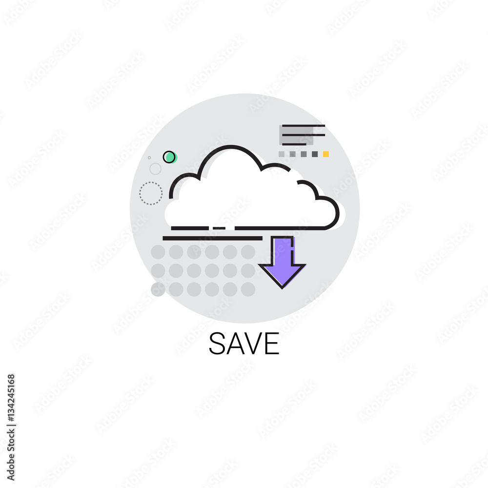 Poster save cloud computing database storage services web