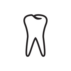 tooth icon illustration
