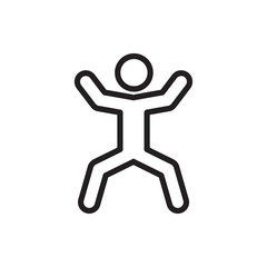 squat icon illustration