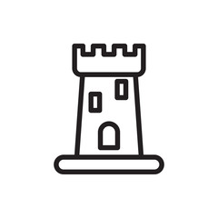 castle icon illustration