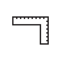 ruler icon illustration