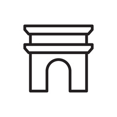 Arc de Triomphe icon illustration