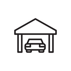 garage icon illustration