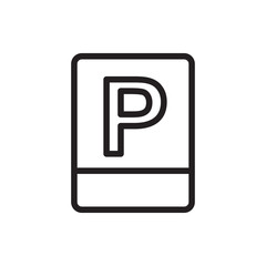 parking icon illustration