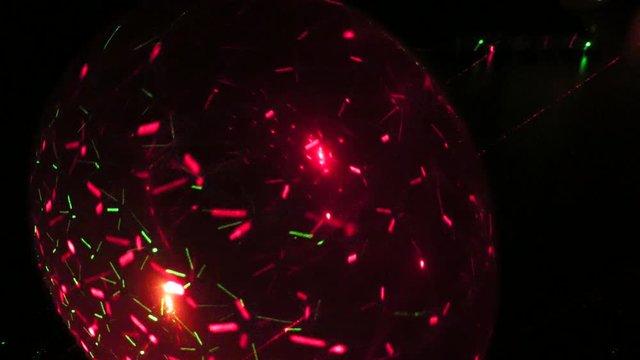Celebration balloon laser reflections