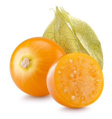 cape gooseberries isolated on the white background