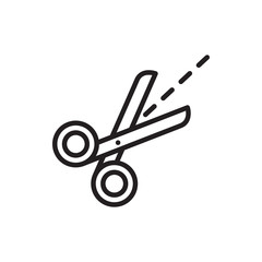 scissors icon illustration