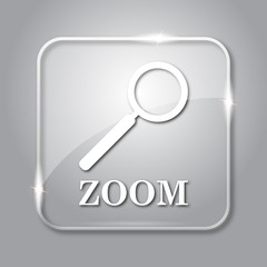 Zoom with loupe icon
