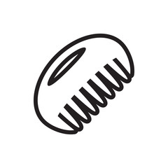 comb icon illustration