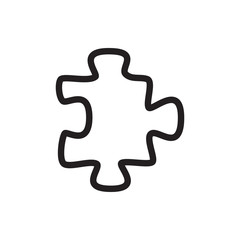 puzzle icon illustration