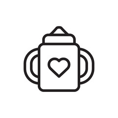 Obraz premium baby bottle icon illustration