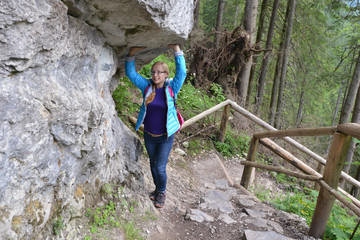 Obraz premium woman in mountains