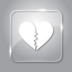 Broken heart icon