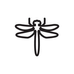 dragonfly icon illustration
