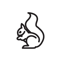 squirrel icon illustration