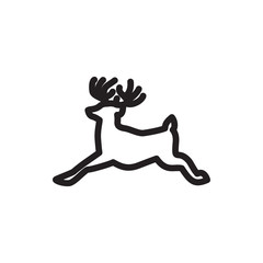 deer icon illustration