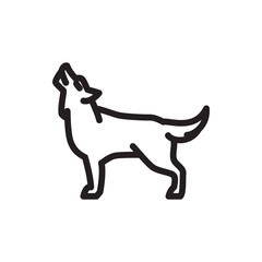 wolf icon illustration