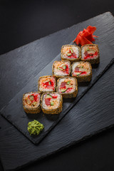 Japanese food hot roll with tuna