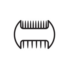 comb icon illustration