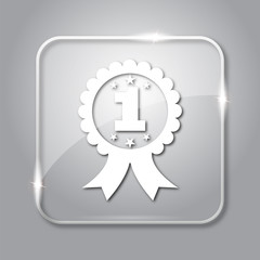 First prize ribbon icon