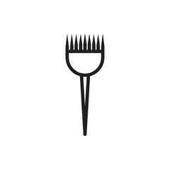 barber brush icon illustration