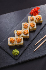 Japanese food hot roll with tuna