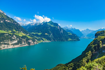 view of vierwaldstaetdter lake from seelisberg