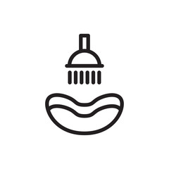 shower icon illustration